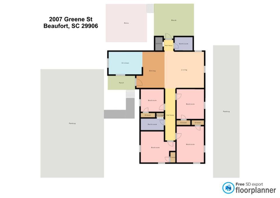Sleeps 10! Minutes To Parris Island & Downtown Villa Beaufort Exteriör bild
